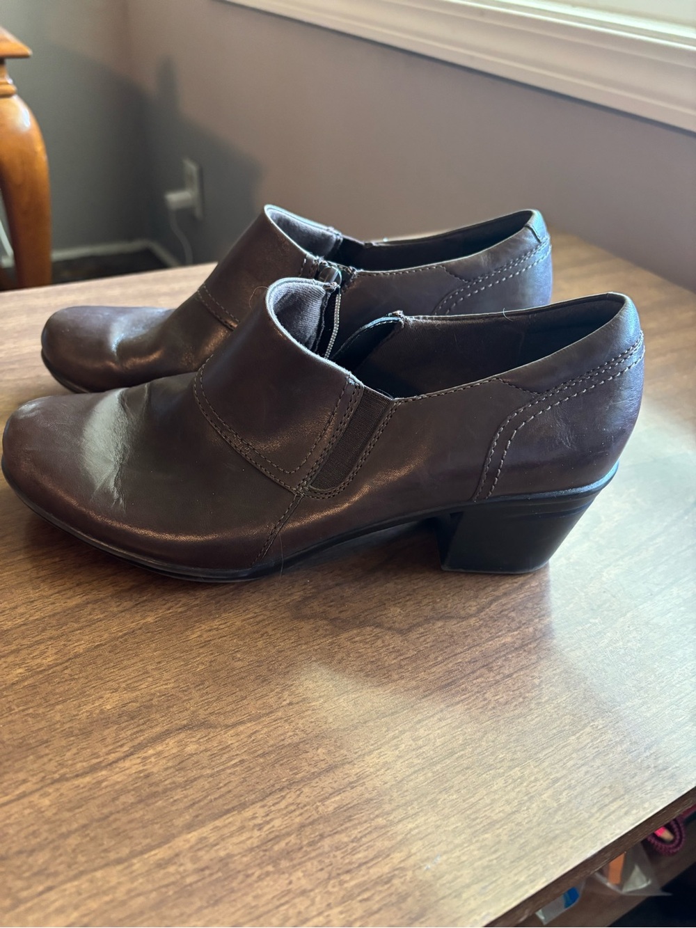 Clarks Collections Emslie Warren block-heel shooties
